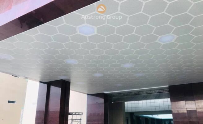 trần nhôm lục giác