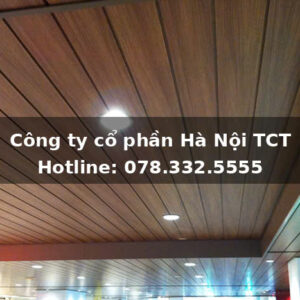 trần nhôm lam sóng vân gỗ